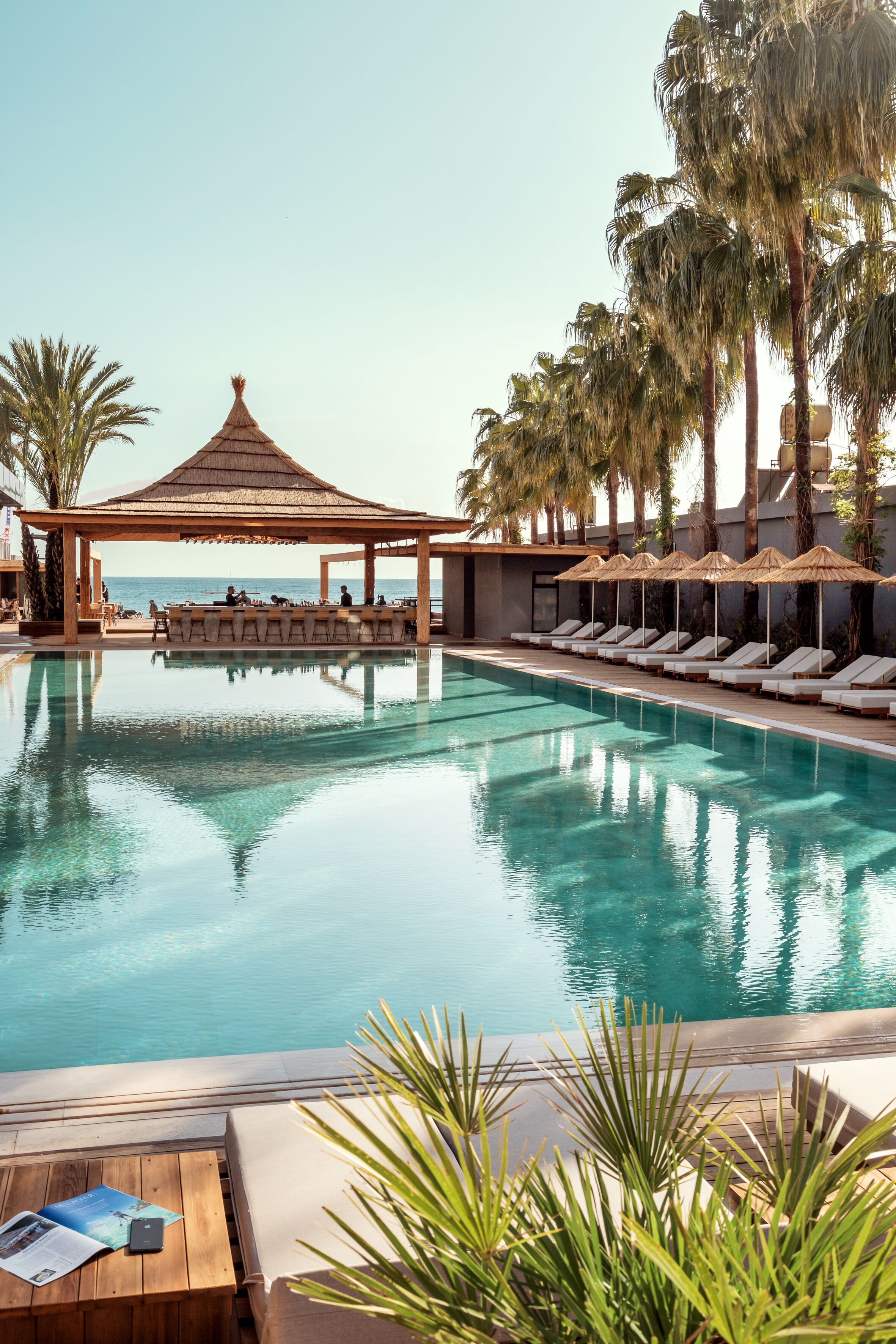 Indoor pool, 3 outdoor pools, pool umbrellas, sun loungers