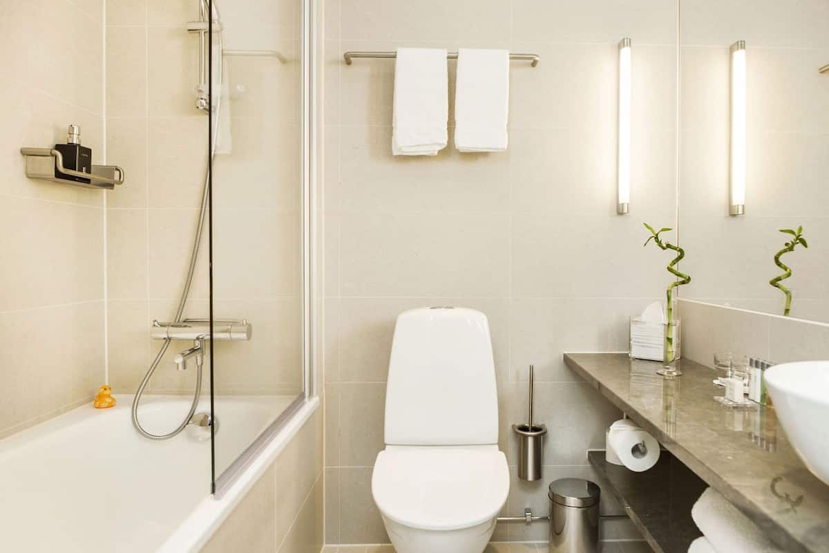 Baño | Amenidades de baño gratuitas, secadora de cabello, toallas, jabón
