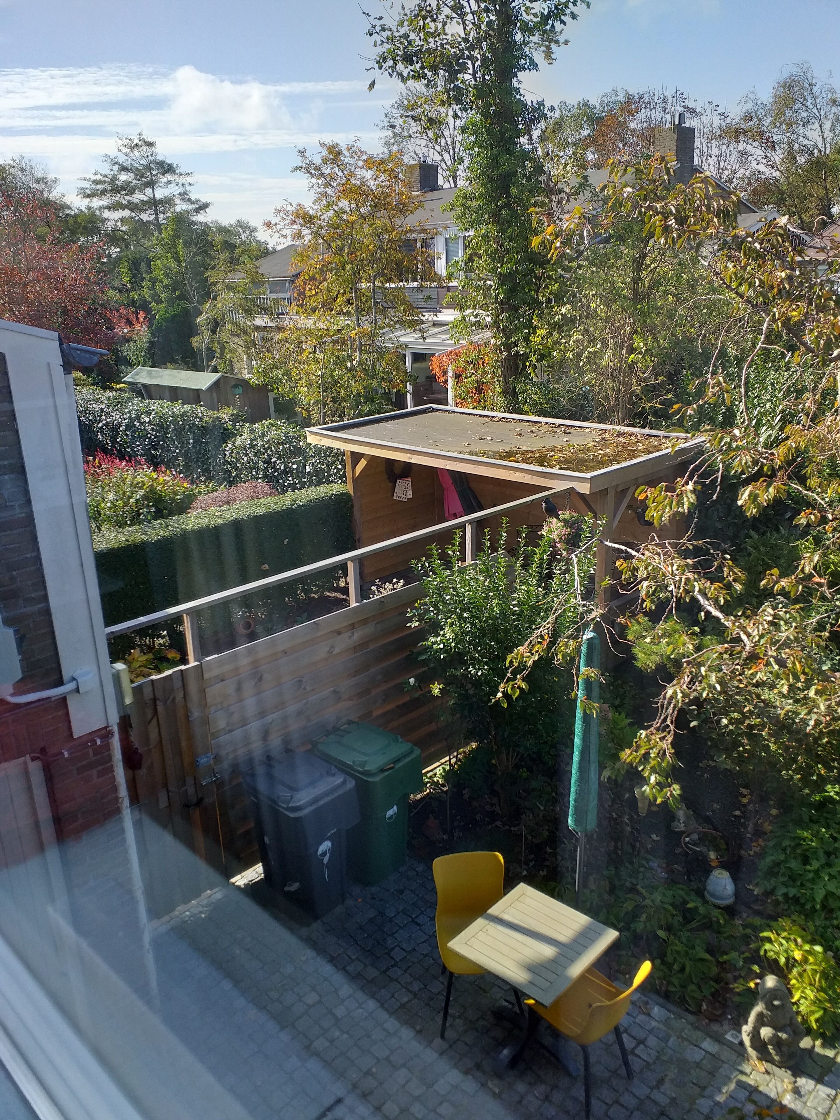Uitzicht op de tuin
