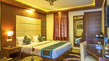 Minibar, in-room safe, desk, rollaway beds