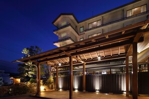 Front of property – evening/night