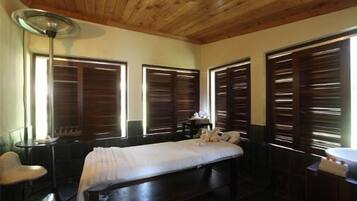 Hot tub, body treatments, body wraps