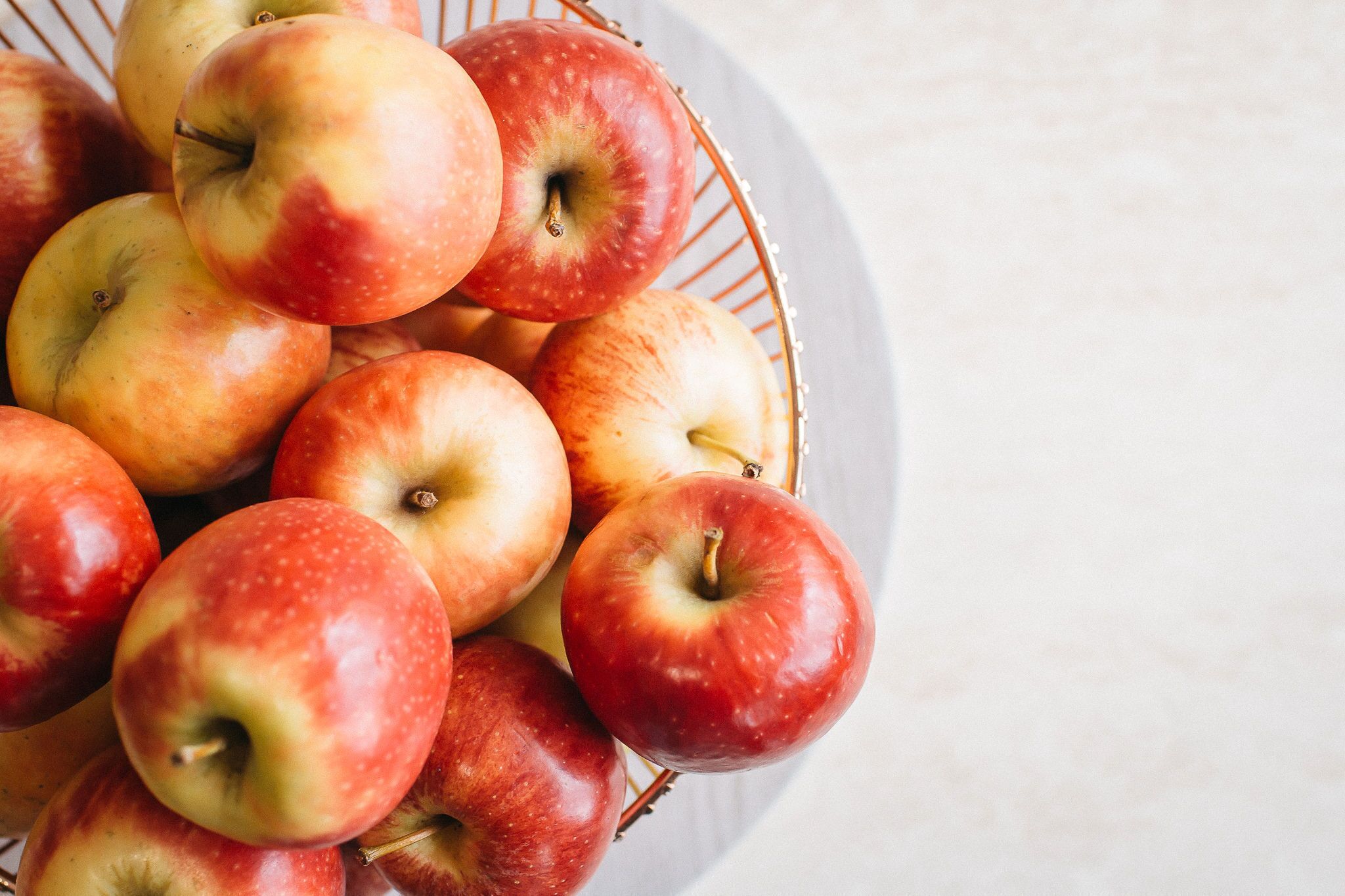A basket of apples.