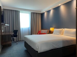 Premium bedding, individually furnished, desk, blackout curtains