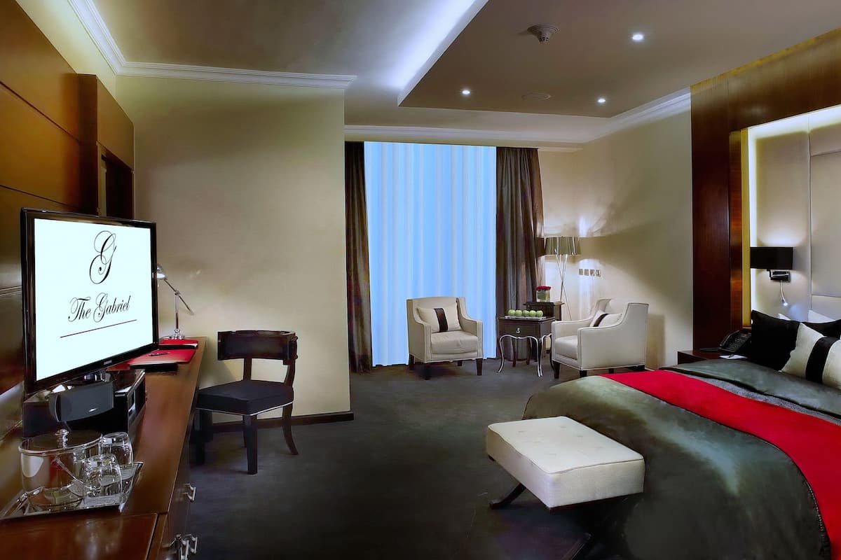 Habitación Deluxe | Sábanas de algodón egipcio, ropa de cama de alta calidad y edredón