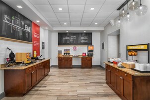 Free daily buffet breakfast