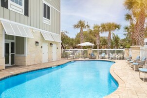 Outdoor pool, open 6:00 AM to 10:00 AM, pool umbrellas, sun loungers