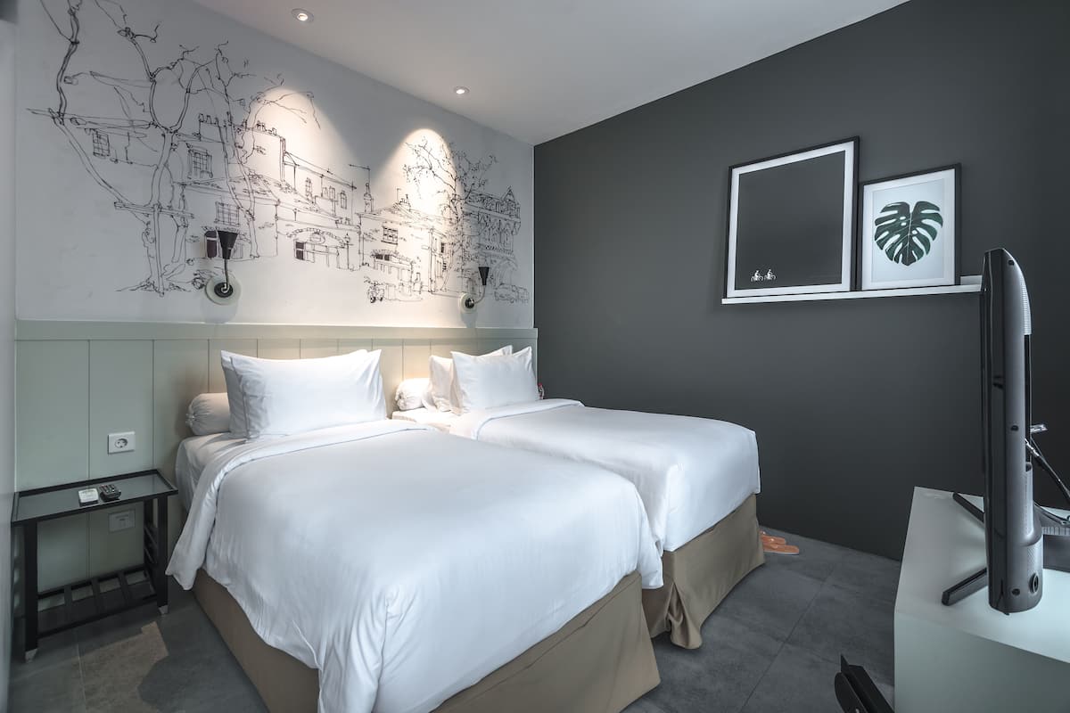 Villa (HARRIS) | 1 slaapkamer, een minibar, een kluis op de kamer, een bureau