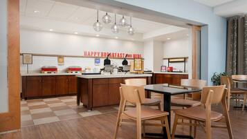 Free daily buffet breakfast