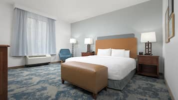 In-room safe, desk, laptop workspace, blackout drapes