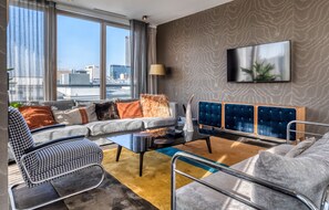 Literie hypoallergénique, mini-bar avec articles gratuits