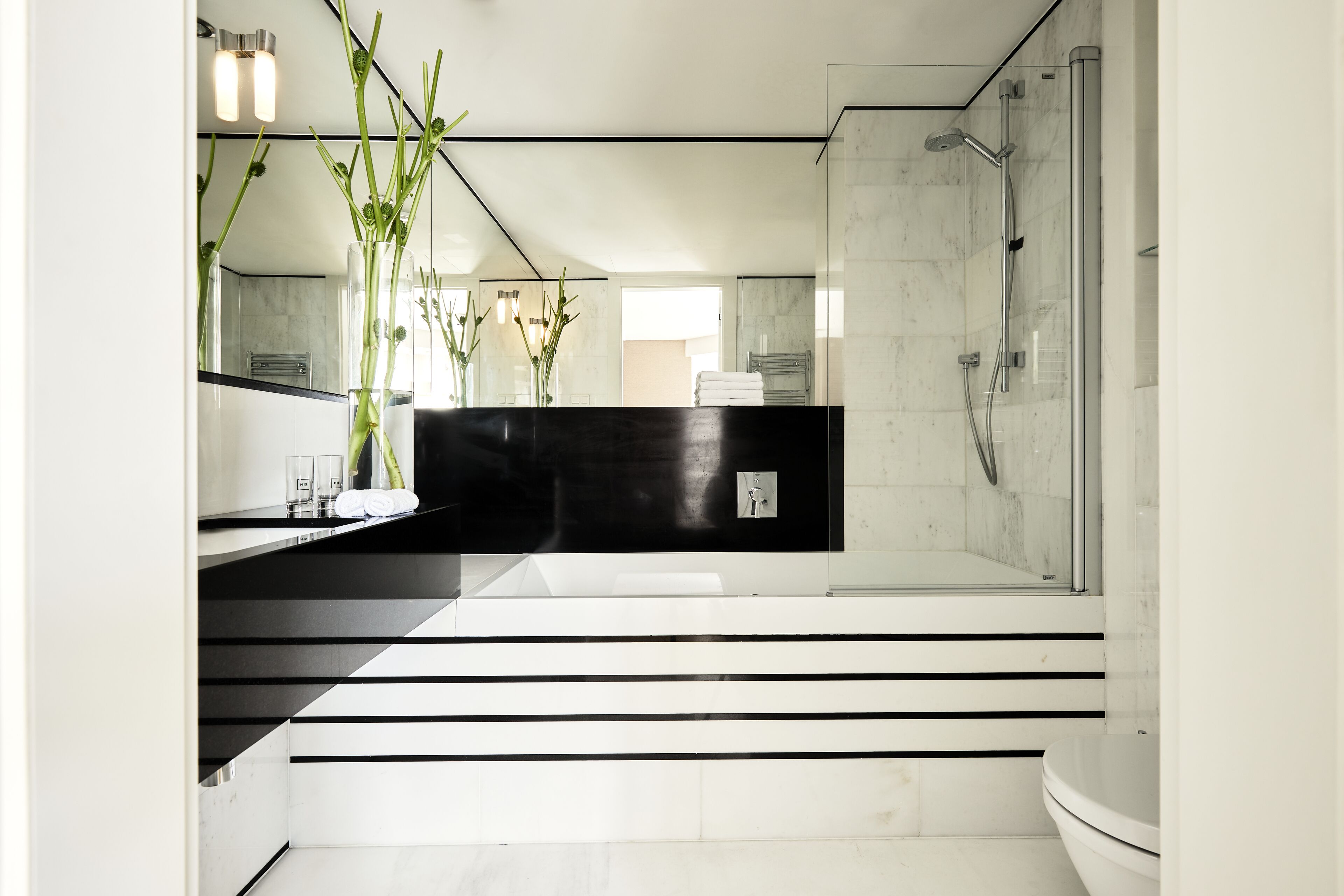 free toiletries, hair dryer, slippers, towels