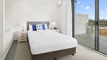 1 Schlafzimmer, Select-Comfort-Betten, Verdunkelungsvorhänge