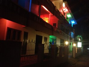 Front of property – evening/night