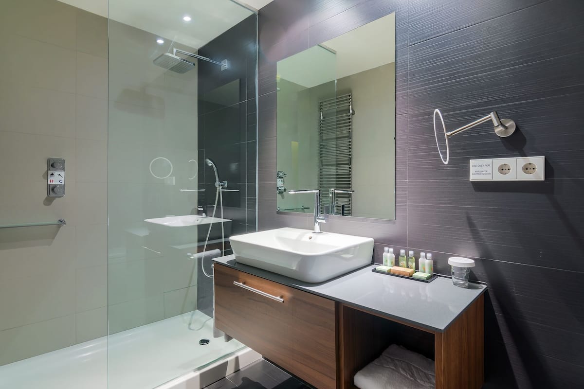 executive suite, 1 king bed | bathroom shower