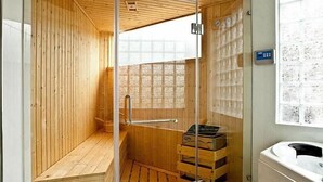 Sauna, hot tub, body treatments, aromatherapy, body scrubs, facials