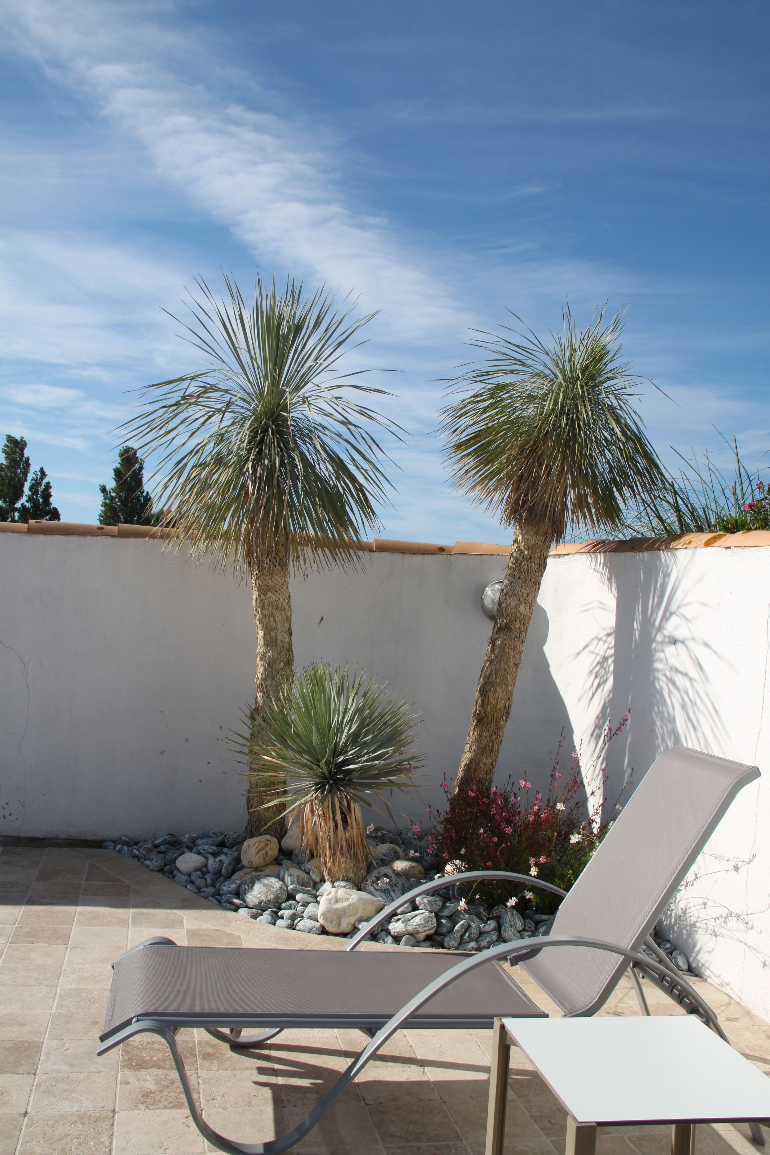 Außenpool, Liegestühle