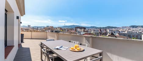 Penthouse, 2 Bedrooms, City View (2-4 adults) | Terrace/patio