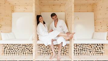 Sauna, höyrysauna, vartalohoitoja, aromaterapiaa, vartalokääreitä