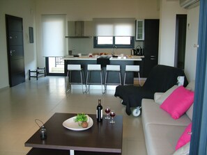 Living area - Sugar and Almond - Luxury Apartments (Corfu)