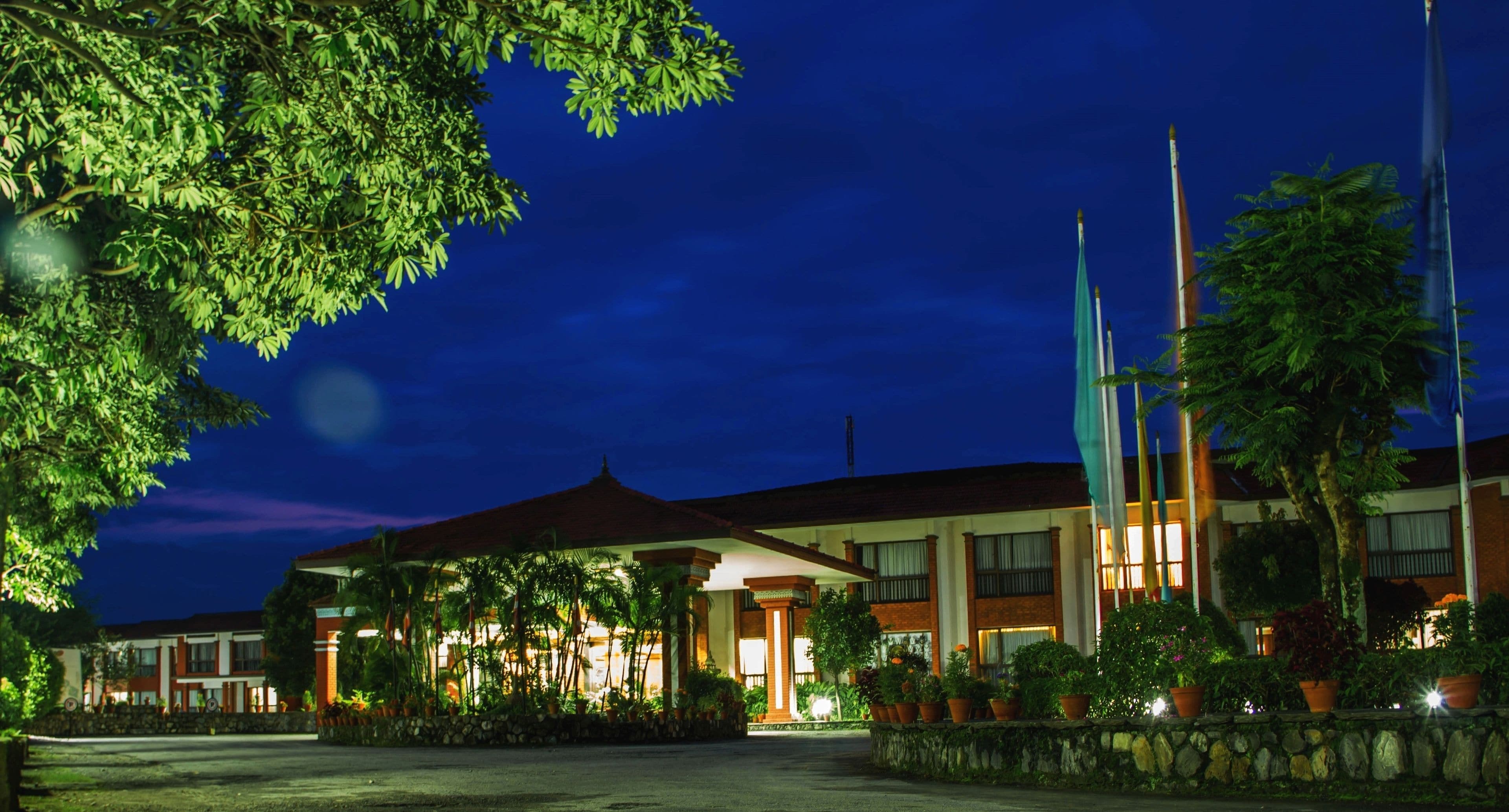 front of property – evening/night