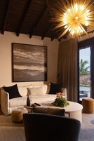 Televisión LCD de 53 pulgadas con canales por cable, una televisión