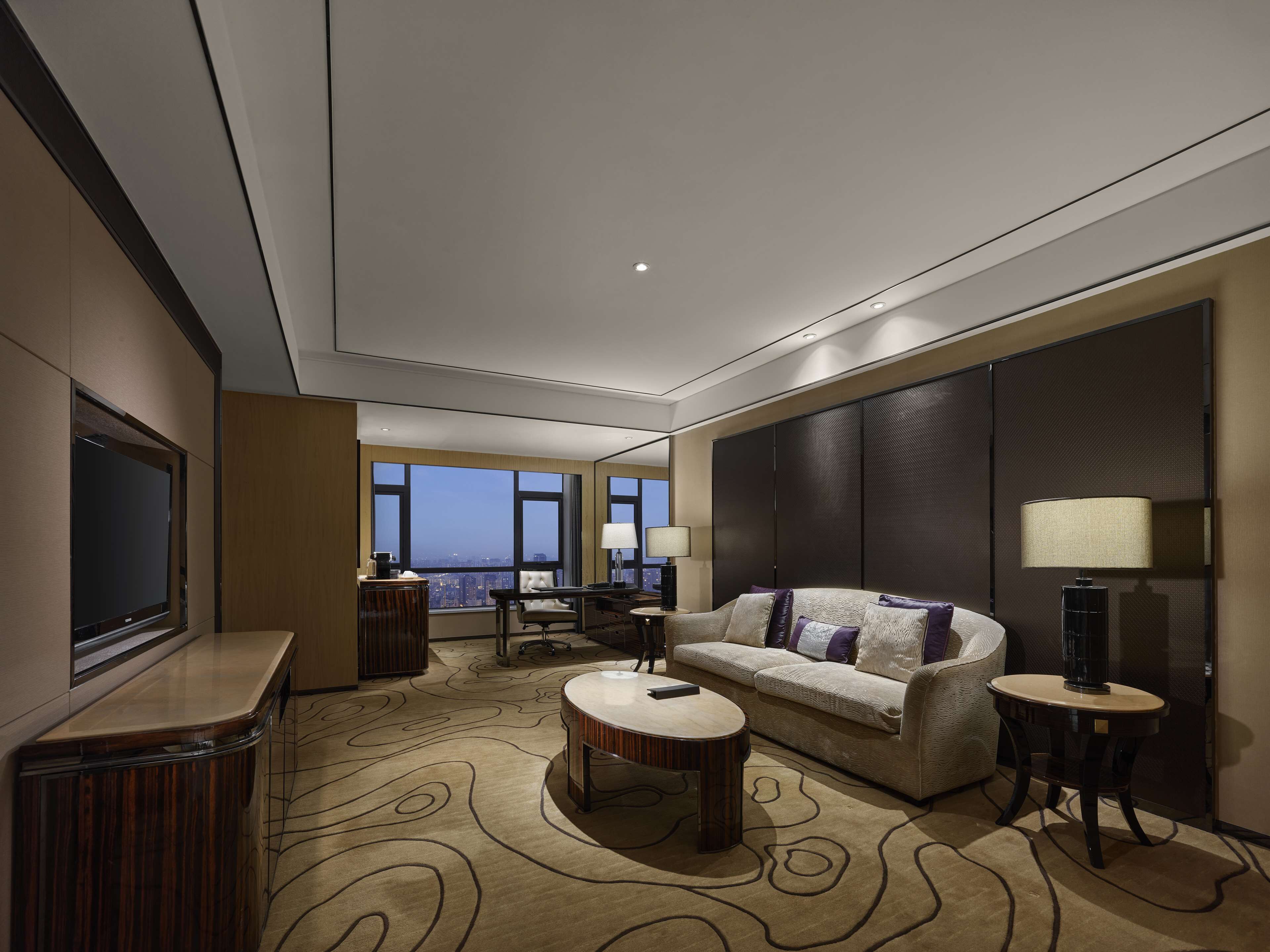 king executive suite | living area | led tv, mp3 dock