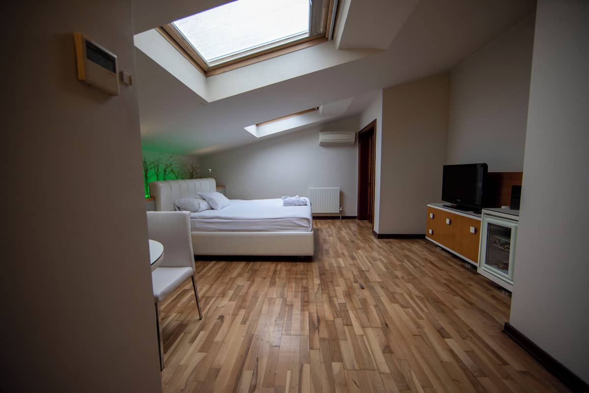 Panoramic Loft, 1 Double Bed | Premium bedding, minibar, in-room safe, desk