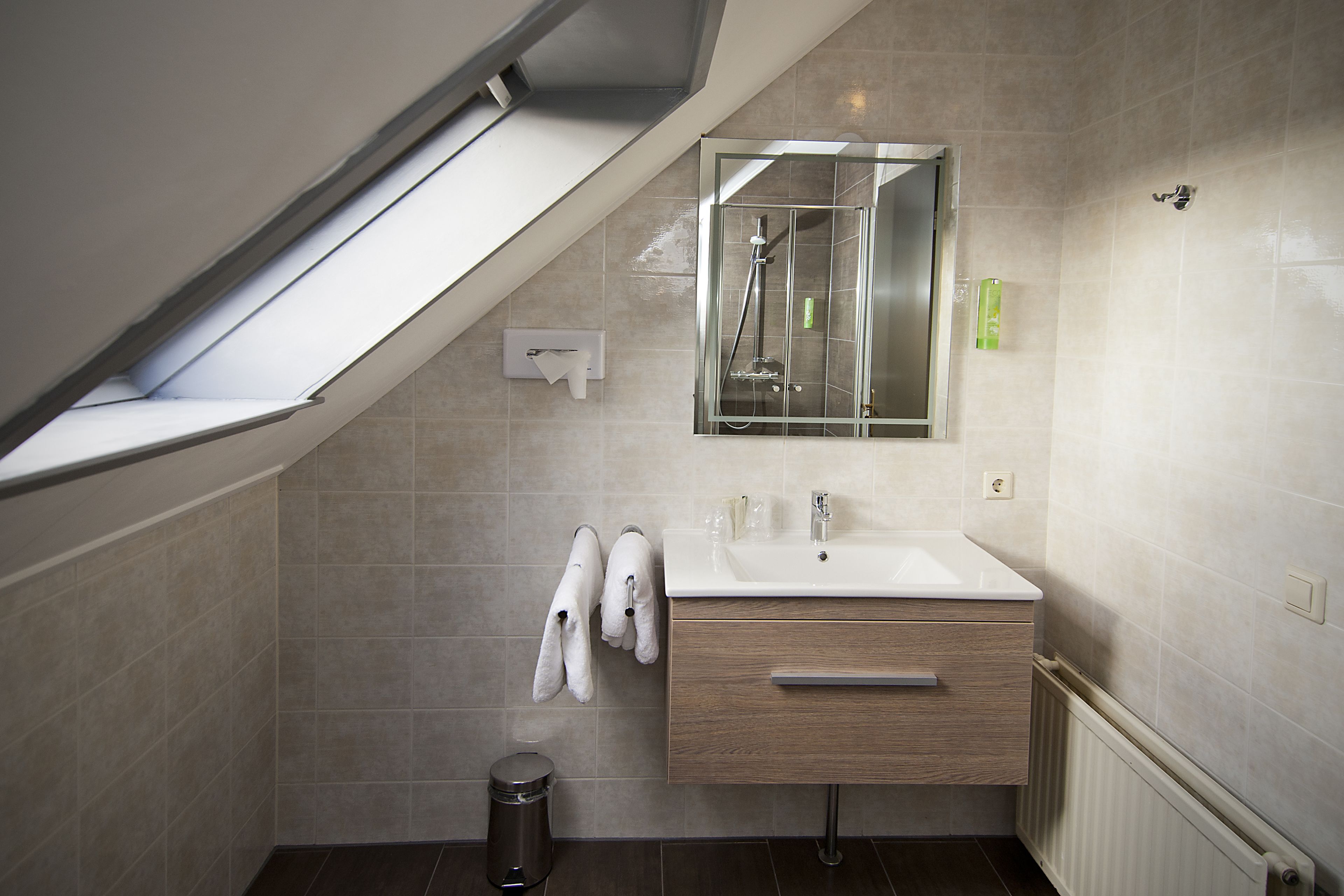 family room | desk, blackout curtains, soundproofing, free wifi