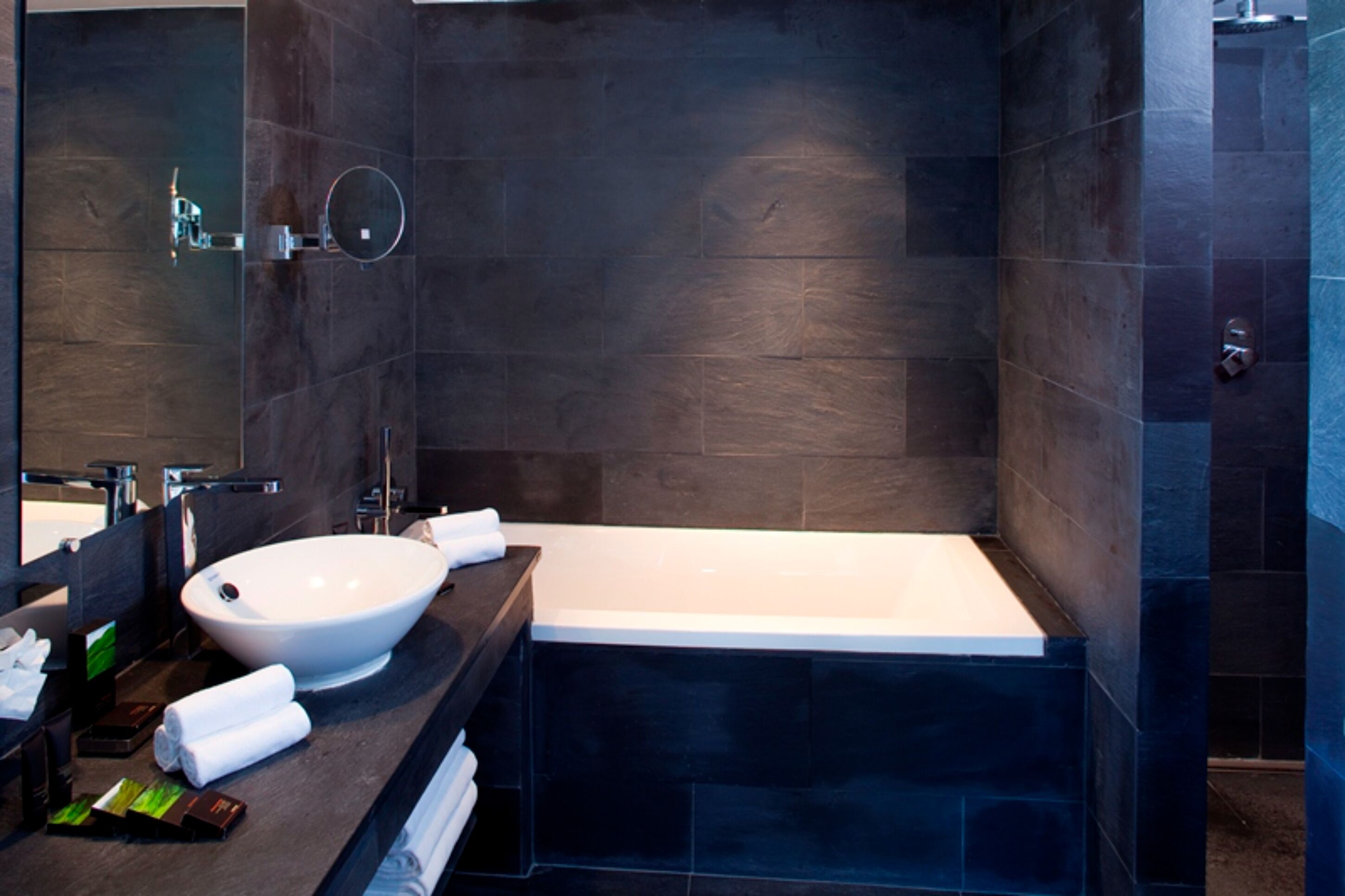 shower, free toiletries, hair dryer, bathrobes