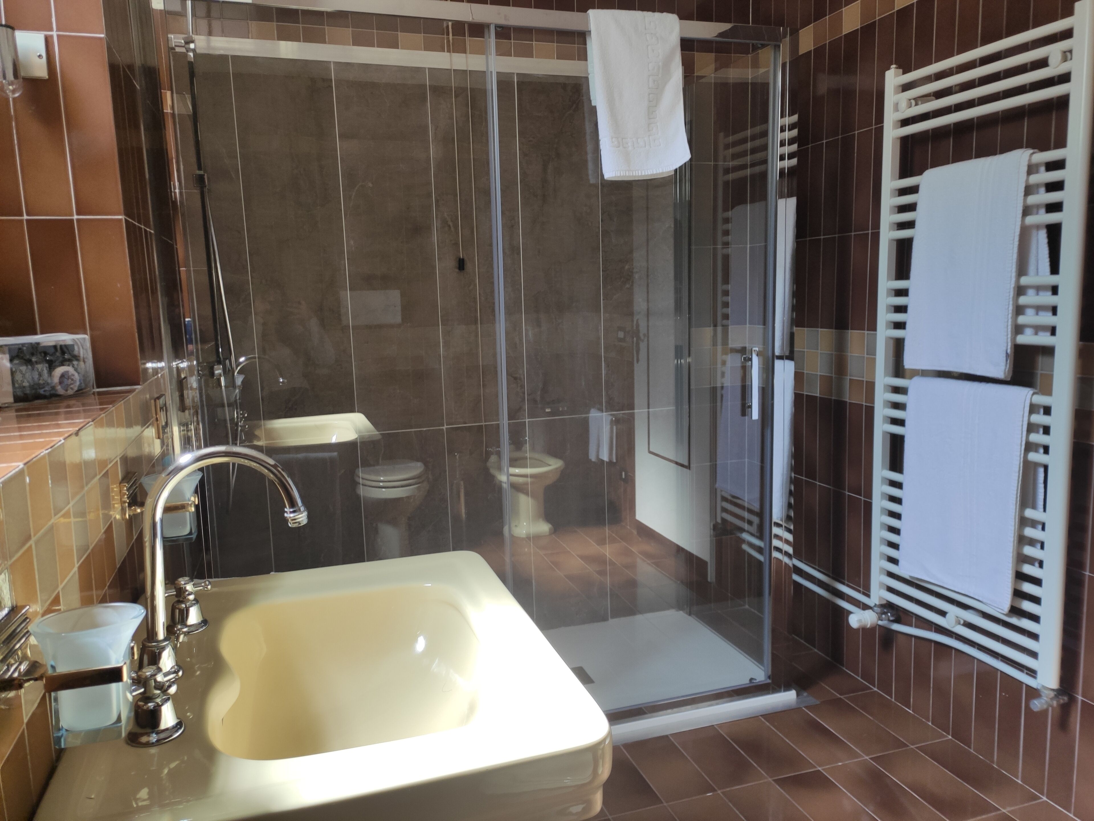 economy room, annex building | bathroom | rainfall showerhead, free toiletries, hair dryer, bidet