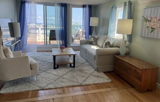 Deluxe Loft, Beach View | Premium bedding, down comforters, in-room safe, free WiFi