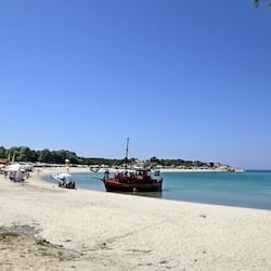 On the beach, beach bar