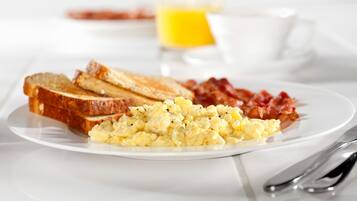 Daily buffet breakfast for a fee