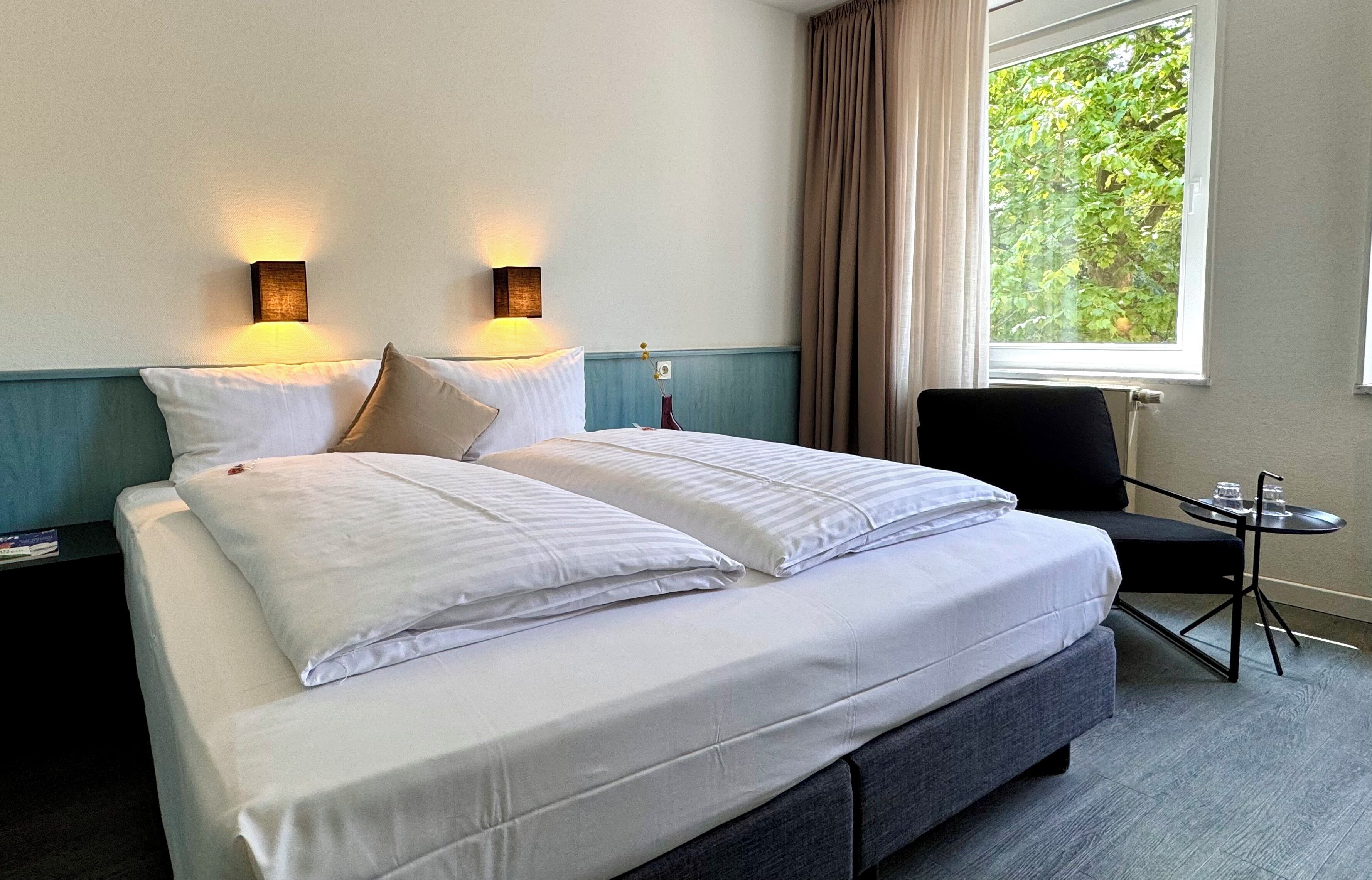 standard double room, 1 double bed | hypo-allergenic bedding, memory-foam beds, in-room safe, desk