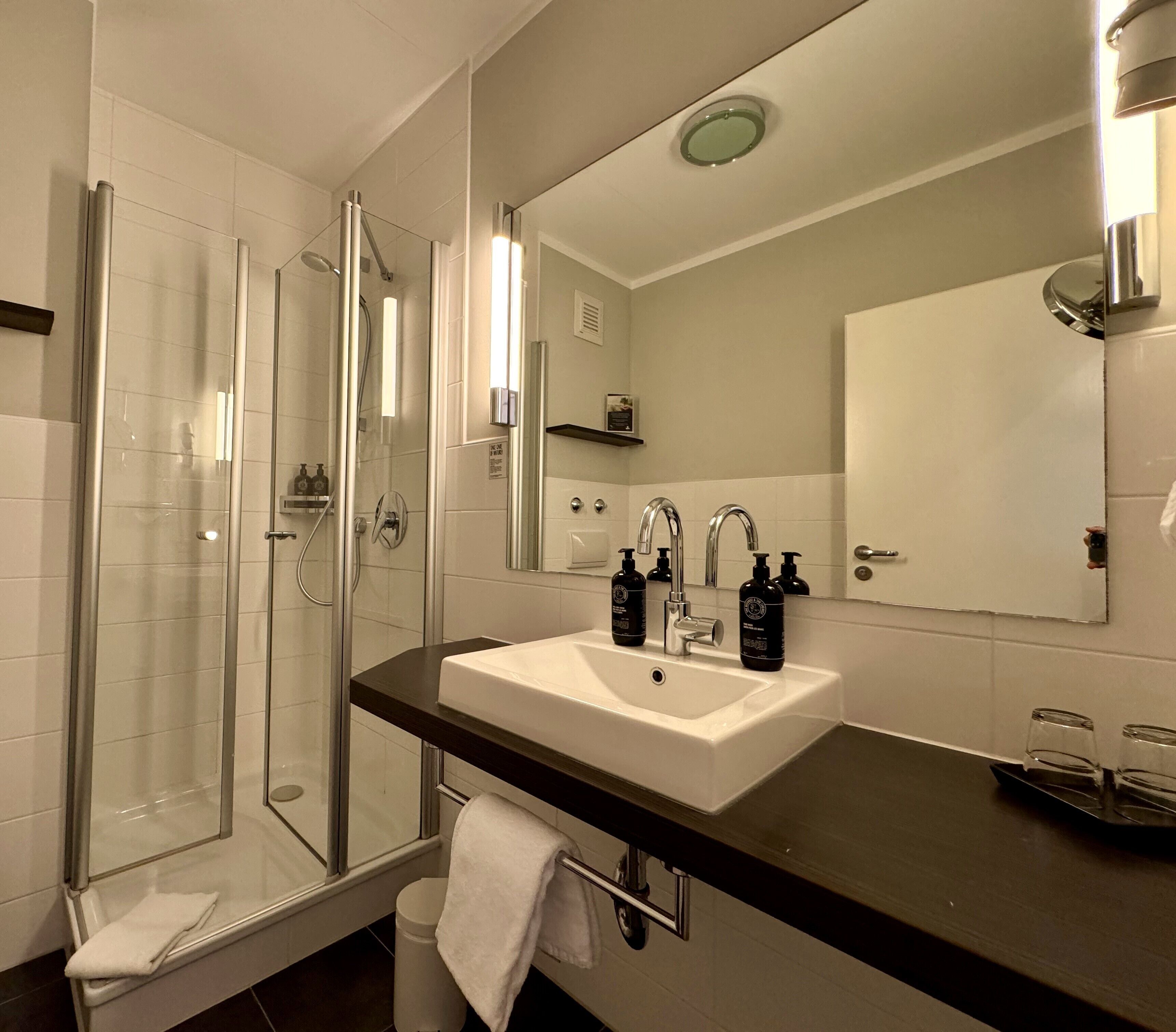 standard double room, 1 double bed | bathroom | shower, free toiletries, hair dryer, slippers