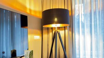 Comfort-dobbeltværelse - udsigt til have | Allergivenligt sengetøj, senge med madrasser af memory foam