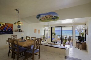 Condo, 1 Bedroom, Ocean View, Beachfront | In-room dining - Villas De Rosa Beach Resort (Akumal)