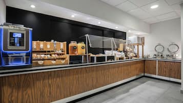 Free daily self-service breakfast