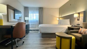 Standaard eenpersoonskamer, 1 queensize bed | Pillowtop-bedden, verduisterende gordijnen, een strijkplank/strijkijzer