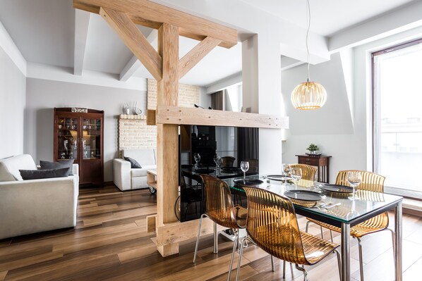 Standard Apartment, 2 Bedrooms | Living area | Flat-screen TV, DVD player, iPod dock