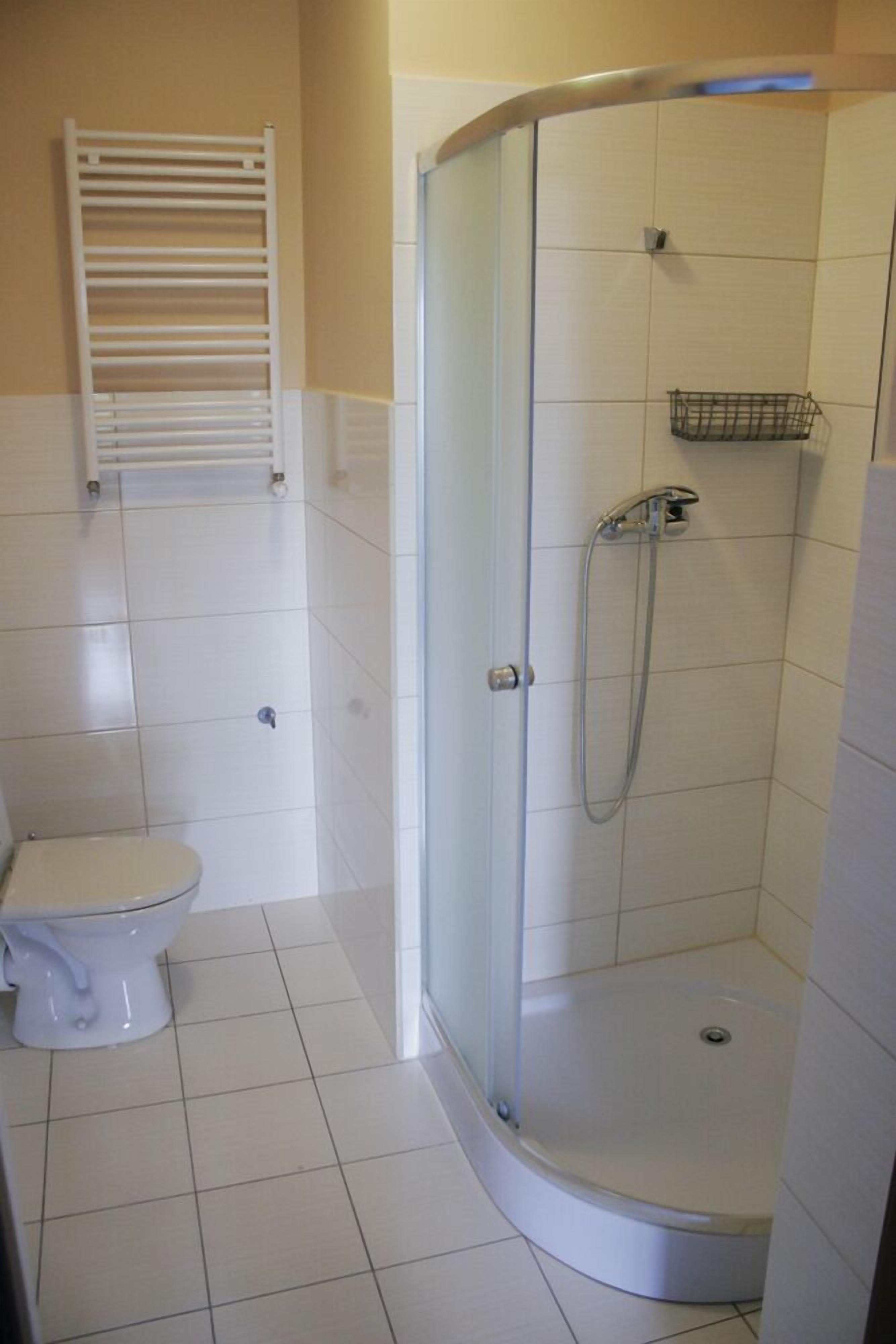 double room, shared bathroom | bathroom | shower, rainfall showerhead, hair dryer, towels
