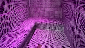 Sauna, steam room, Turkish bath