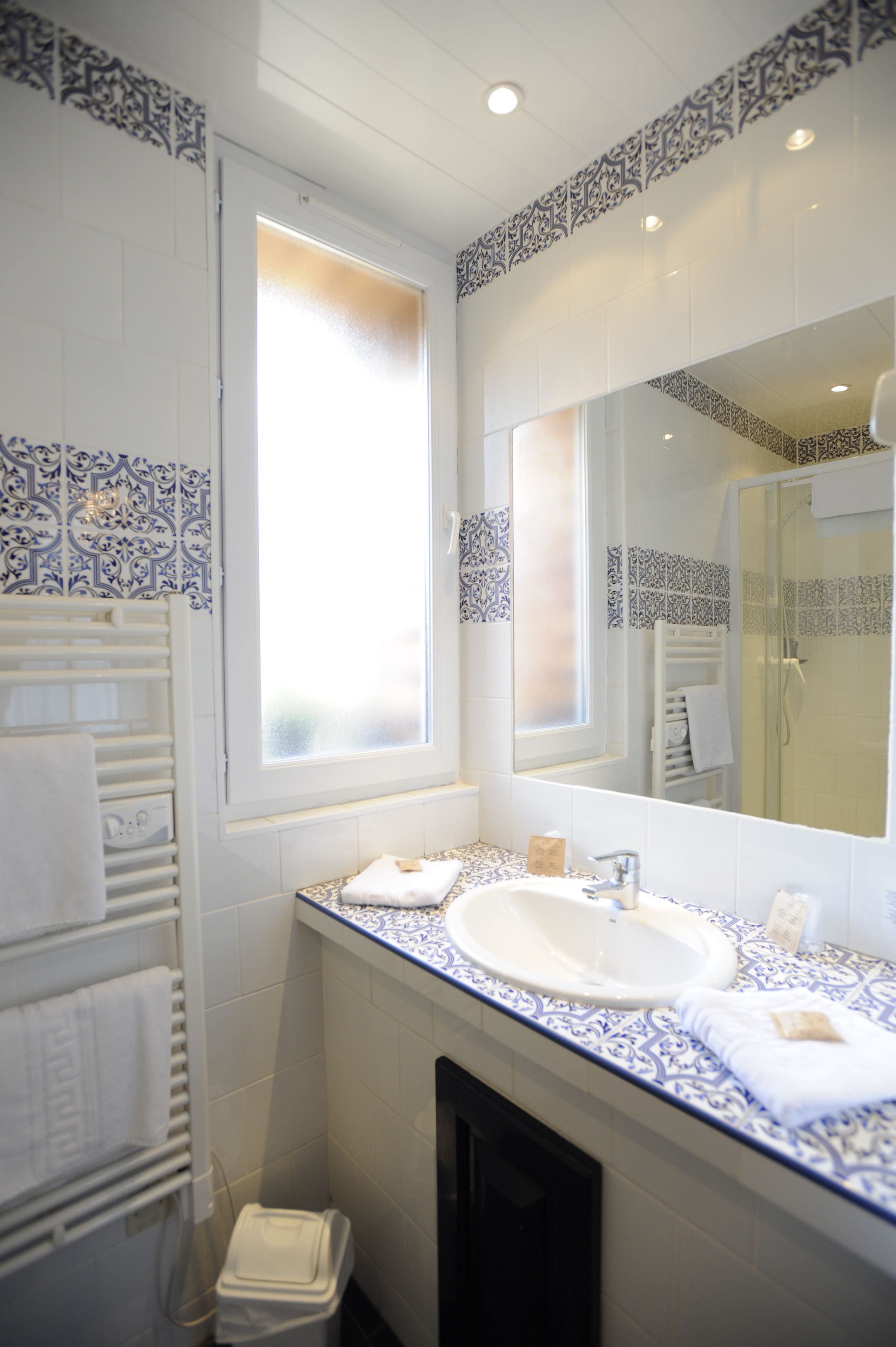 free toiletries, hair dryer, towels