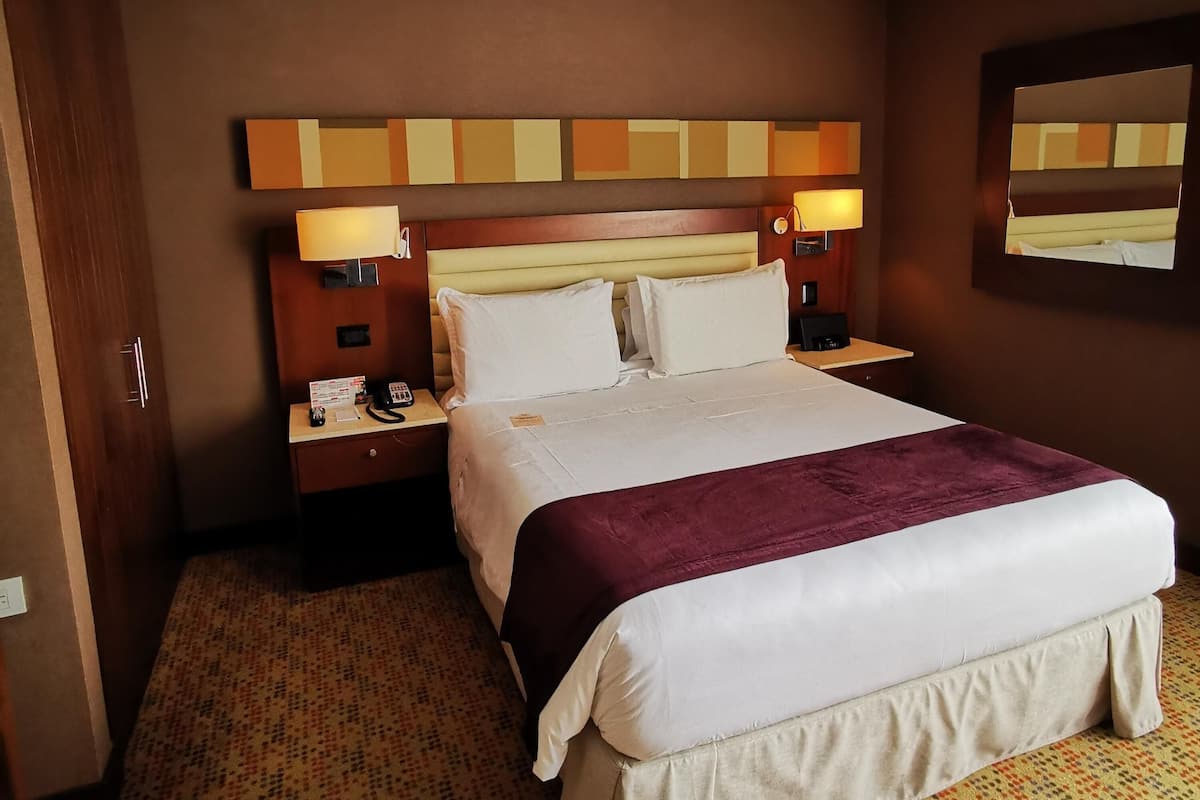 Kamar Standar, 1 Tempat Tidur Queen | Seprai premium, selimut bulu angsa, brankas, dan kedap suara