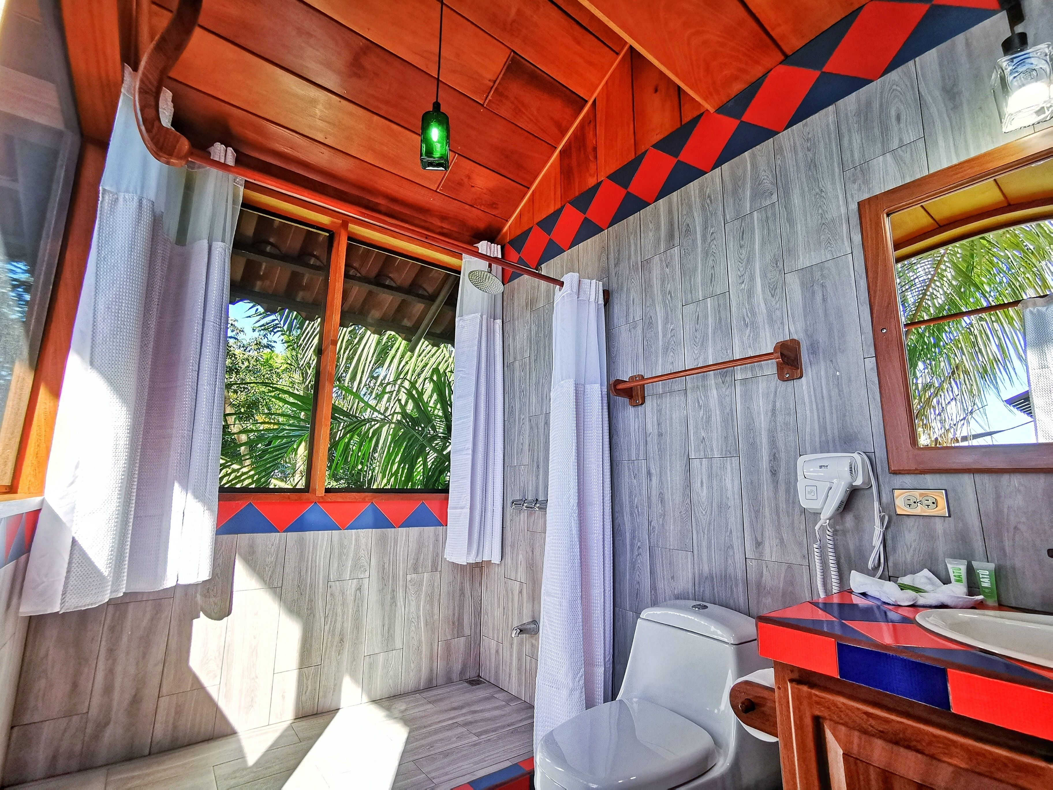 exclusive loft, 2 bedrooms, ocean view (sky loft) | bathroom | bathtub, hair dryer, towels