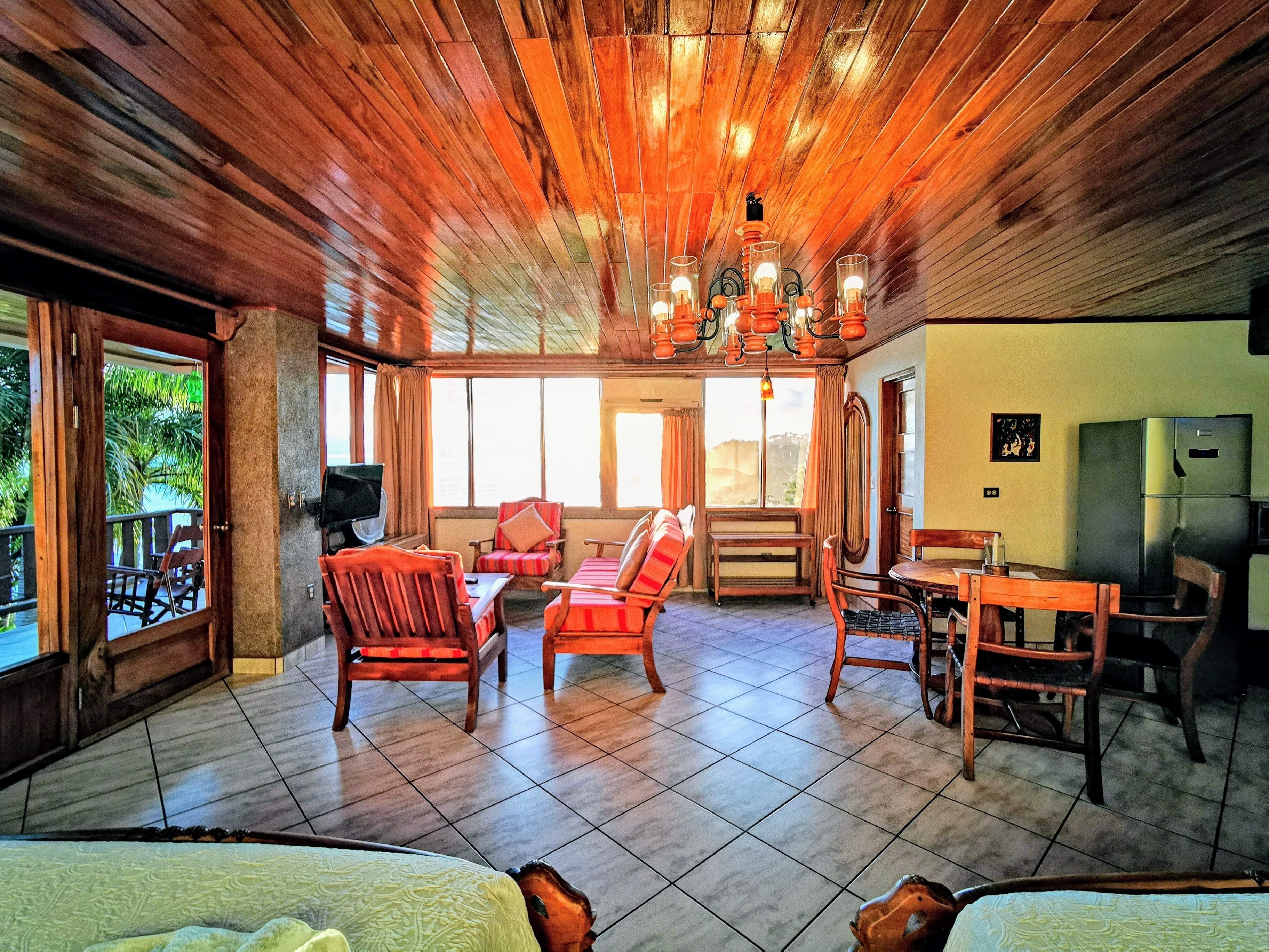 studio plus, ocean view - adults only | living area | flat-screen tv