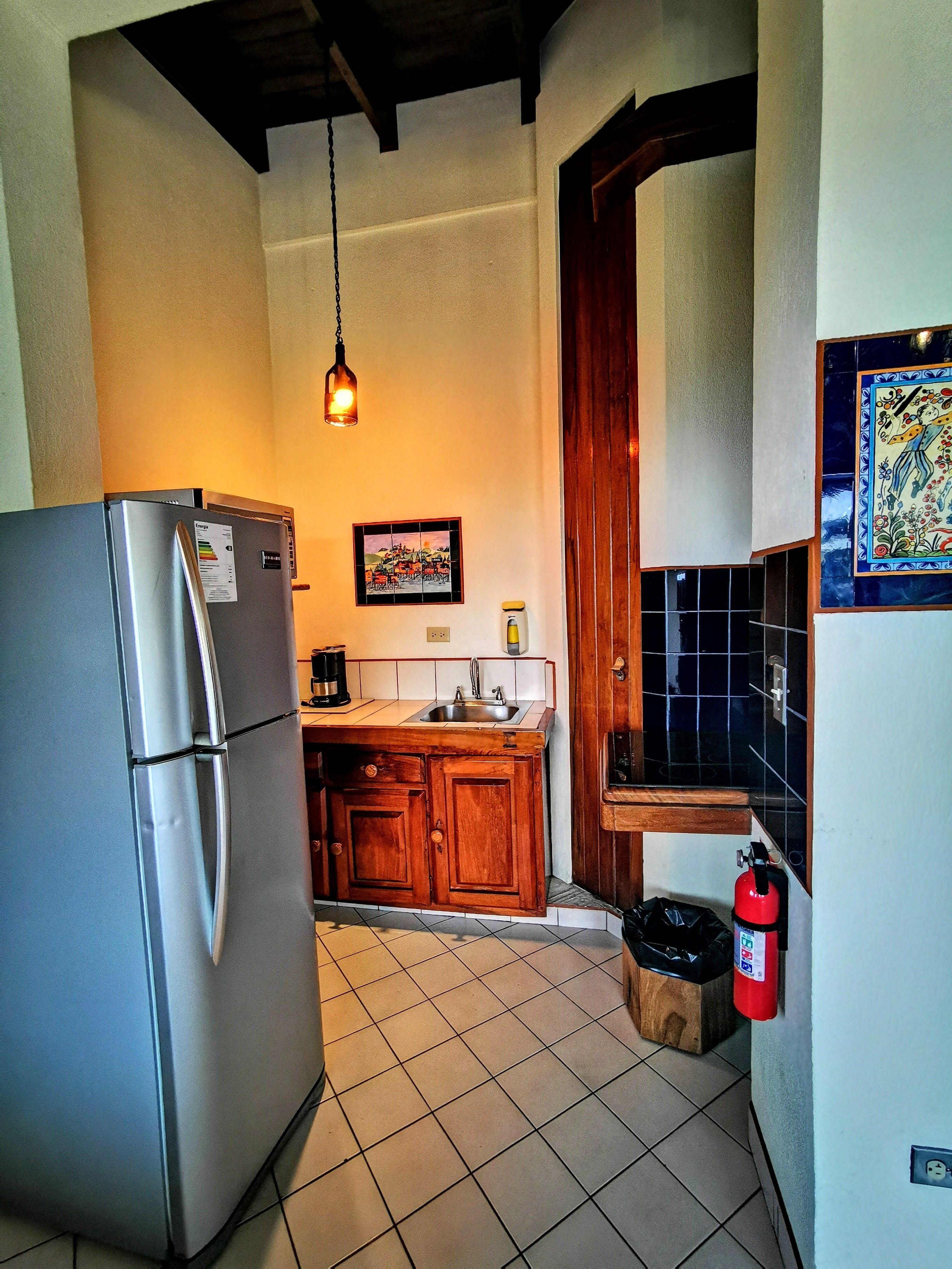family studio, garden view | private kitchen | fridge, microwave, coffee/tea maker