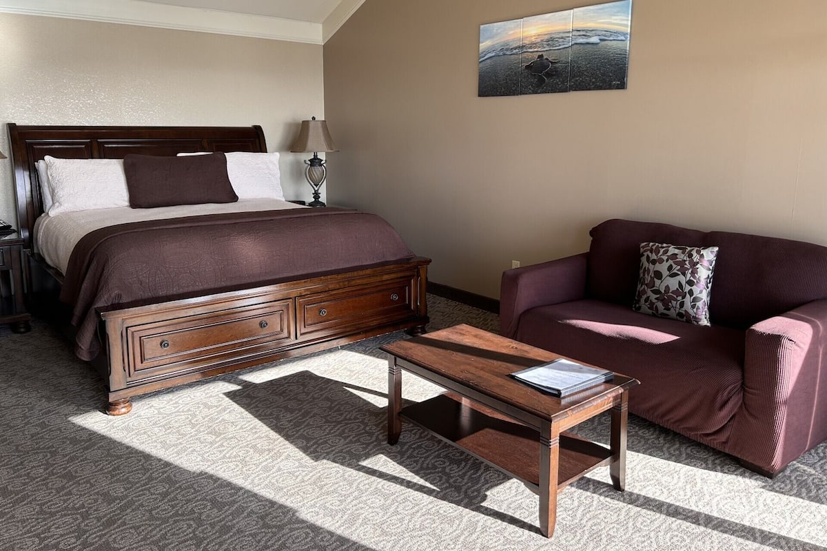 Pillowtop-bedden, een kluis op de kamer, een bureau