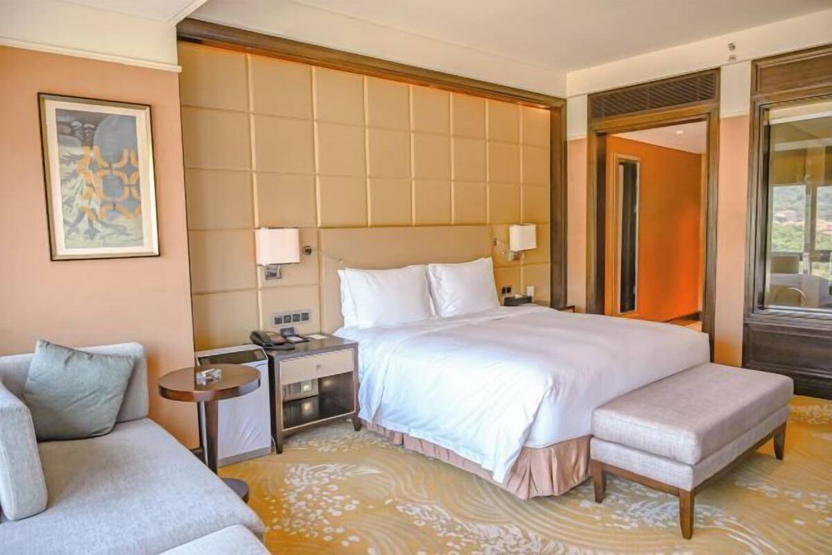 Ropa de cama de alta calidad y minibar